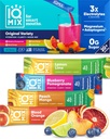 IQMIX Hydration Electrolyte Toz – 4-in-1 Formula for Hydration, mental Clarity, Mood and Recovery – Sugar-Free Drink Mix, Keto, Magnezyum L-Threonate, Lion's Mane – 20 Kont Çeşitli Paket