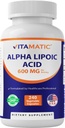 Vitamatic Alpha Lipoic Acid 600 mg Per Serving, 240 Veg Capsules