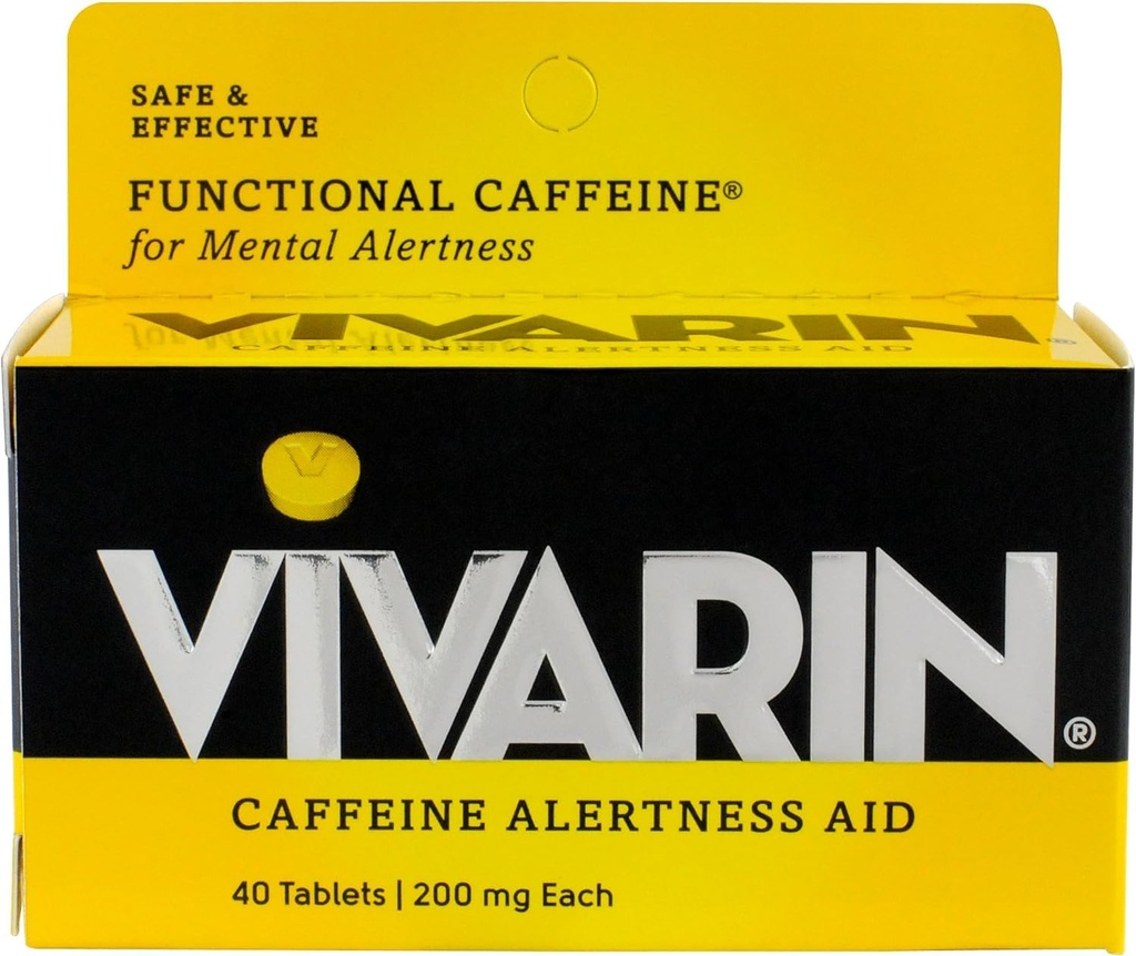 Vivarin Alertness Aid Tabletleri 40 Kont 200 mg Tablet (4 Pack)