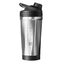 VOLTRX ChillMix Shaker Şişe I Boş Çelik - USB C Isıtmalı Elektrikli Protein Shake Mixer, Protein Shakes ve Meal Change için Shaker Cups, Chrome Steel, 16 oz