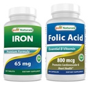 Iron 65 mg & Folic Acid 800 mcg