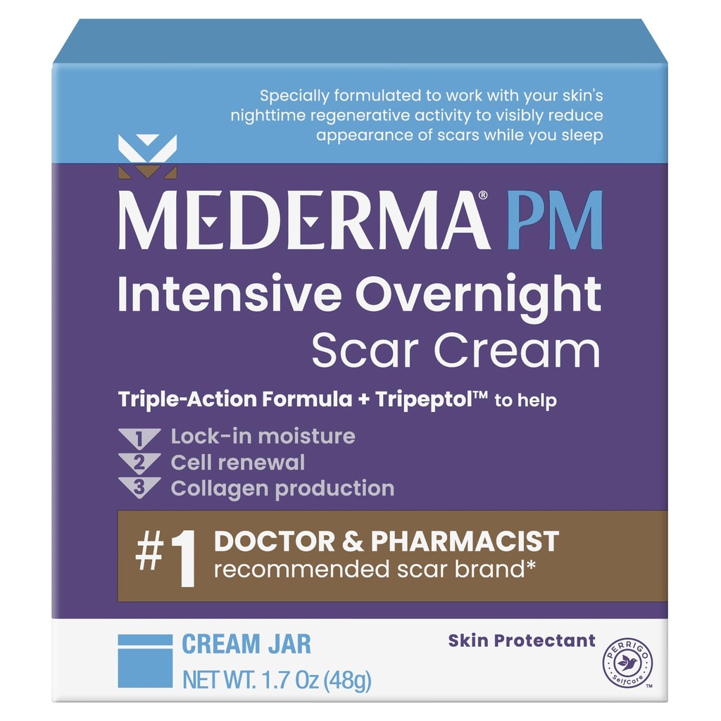 Mederma PM gece boyunca yoğun Scar Cream - Tripeptol ile Gelişmiş Scar Tedavisi, Çalışırken