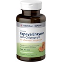 Amerikan Sağlık Papaya Enzyme Chewable Tabletleri - Nutrient Abors'u teşvik eder, Klorophyll & Pepermint Oil ile Digestion ve Freshens Breath - Gluten-Free, Vegetarian - 250 Count