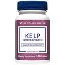 The Shoppe Kelp (From Atlantic Kelp & P properties Iodine), Iodine Kaynağı, Tiroid Desteği, Destekler Enerji & Stamina (300 Tablet)