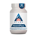 Ayush Herbs Neem Plus - Kadınlar ve Erkekler için Sağlık, Stomach & Skin Health için Tamam Destek Desteği - 90 Vejetaryen Capsules (1 Count)