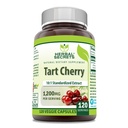 Herbal Sırları Tart Cherry 10:1 Standardized Extract Supplement | 1200 Mg Per | 120 Veggie Capsules | Non-GMO | Gluten Free | Made in USA (1 Pack | 120)