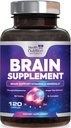 Beyin Memory Supplement - Concentration için 3X Güçlü Nootropics, Clarity & Focus Support - Beth Health Cognitive Vitamins with Bacopa, Phosphatidylserine & DMAE, Beyin (28), 120 Capsules