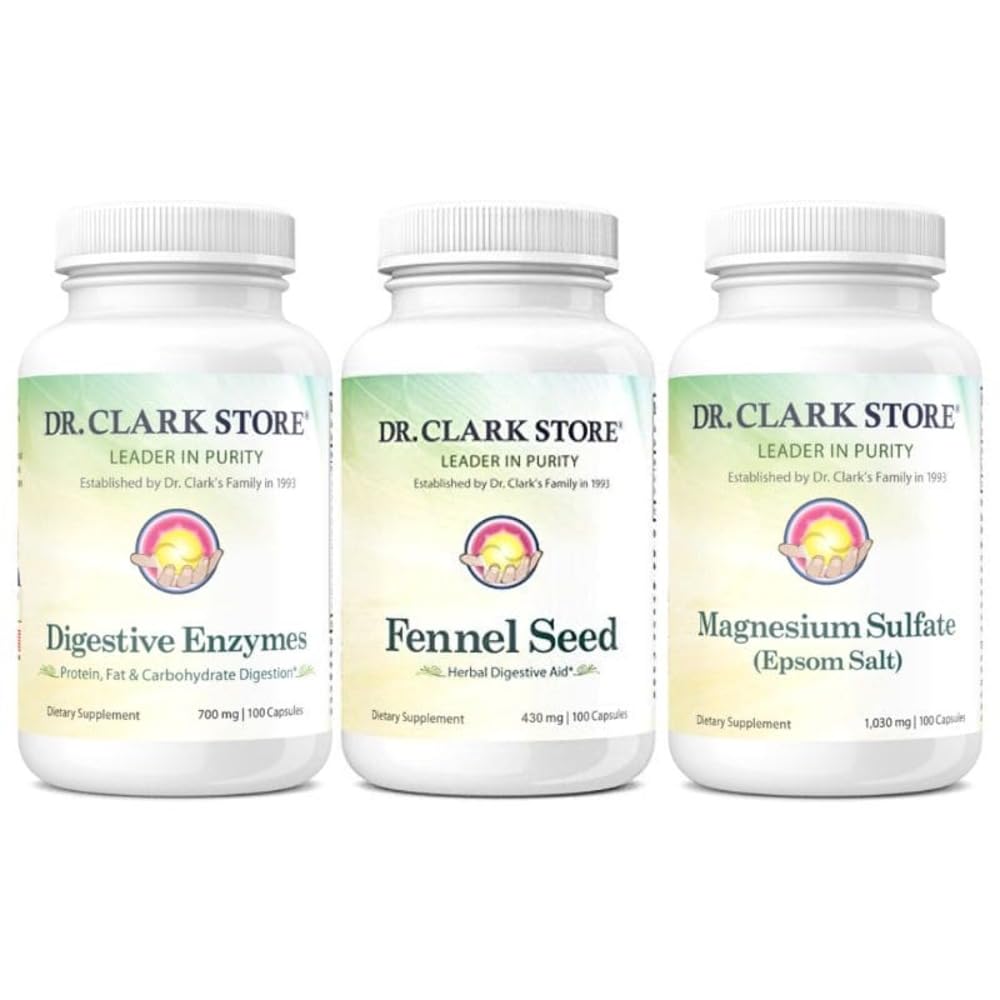 Dr Clark Store Flat Tummy & Debloating Kit - Bloating Relief, Flat Stomach & Improv Gut Health