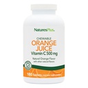 NaturesPlus Orange Juice C 500 mg - 180 Chewable Tabletler, 2 Paket - Optimal Immune Health - Stomach - Vegan, Gluten Free - 360 Toplam Hizmetler