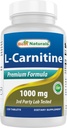 Tablet başına en iyi Naturals L-Carnitine Fumarate 1000 mg - 120 Kont - Boosts Cellular Energy