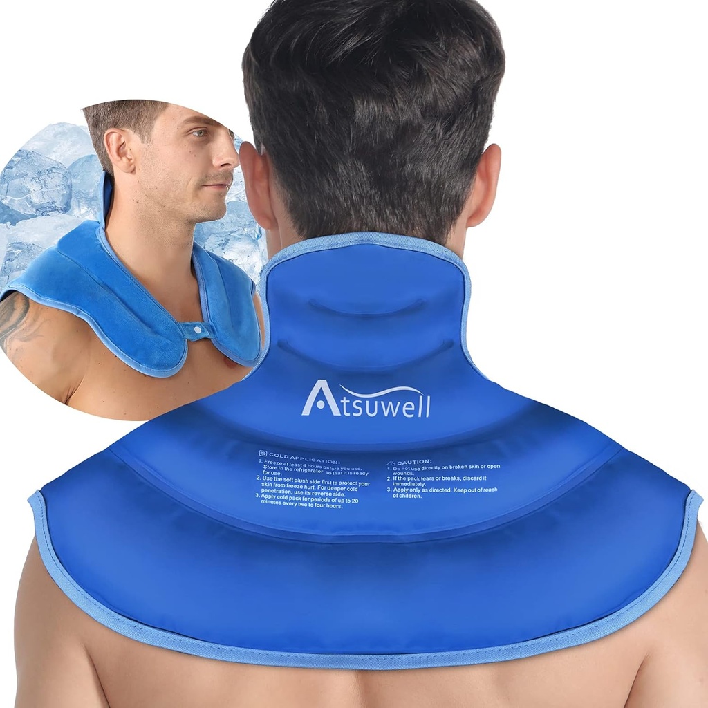 Insuwell Buz Paketi ve Omuzlar Soğuk Kombinasyonlar, Omuzlar için Büyük Üst Geri Soğuk Paketi, Omuzlar, Omuzlar, Hip, Blue Pack,
