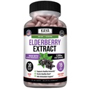 Kaya Naturals Elder Immune Support - Elderberry Extract, Rich Antioksi Premium Vitamins, 1200 mg Immune System Alert Sambucus Capsules - Count 30