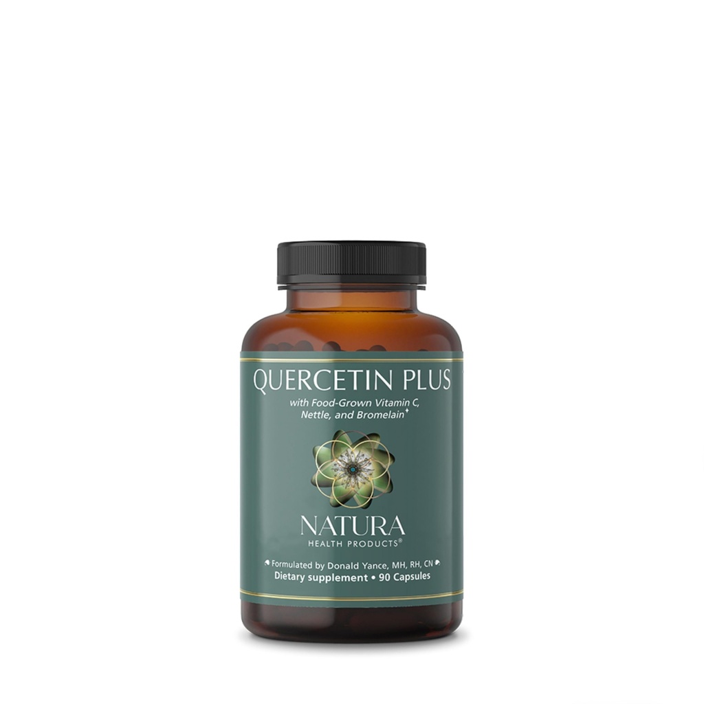 Natura Health Products Quercetin Plus Supplement - Modelates Health Immune and histamine Response - Bromelain, C, Nettle Leaf & Quercetin (90 Capsules)