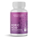 Seroflora Boric Acid Vaginal Suppories - USP Medical Grade Fine Toz ile Vaginal pH Dengesi ve Odor Kontrolü, Easy Dissolve, USA'da Yapıldı -600 mg 60 Kont