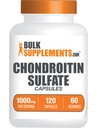 BulkSupplements.com Chondroitin Sulfate Capsules - Beslenme Supplement, Chondroitin Sulfate 1000 mg - Gluten Free, 2 Capsules per Service, 120 (Pack of 1)