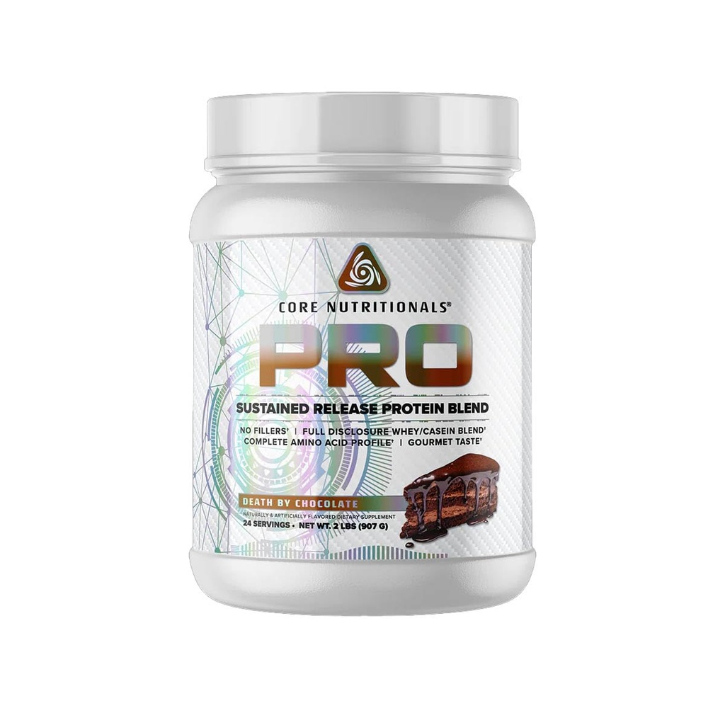 Core Nutritionals Pro Sustained Release Whey proteini | Digestive Enzymes | 25g Protein, 2g Carbs | No Fillers | 2 Pound (Kızıl Ölüm)