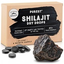 Pure Himalaya Shilajit Kuru Drops, 100% Pure Natural Shilajit, Grade A, Max Potency 85+ Temiz Trace Minerals & Fulvic Acid for Energy, Metabolism & Immune Support Supplement for Men & Women (120 sekme)
