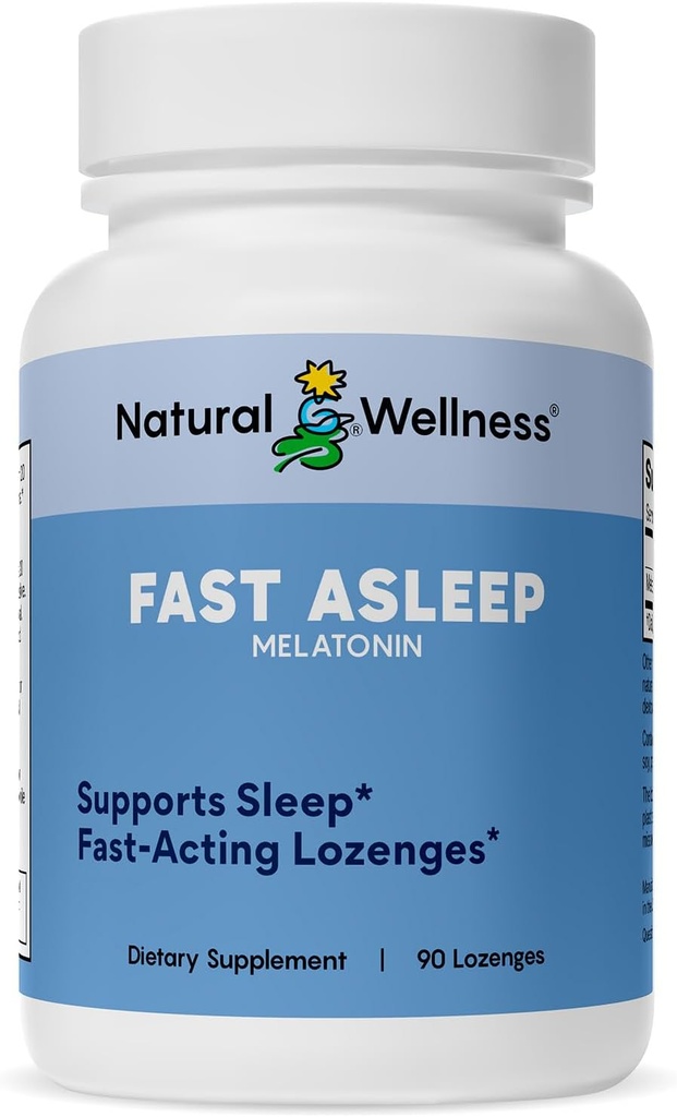 Doğal Wellness Hızlı Asleep – Hızlı Teklif Melatonin Lozenges for Restful Sleep, Relaxation & Jet Lag Relief –Fast-Dis deploy Cherry Flavor Sleep Aid – Non-Habit Creation, Wake yenilendi – 90 Lozenges