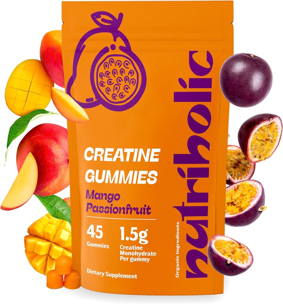 Erkekler ve Kadınlar için Kreval, Vegan, Gluten-Free, Non-GMO, Gluten-Free, Non-GMO, 1.5g of Kretine per Gummy - 45ct (45 Kont, Mango Passionfurt)