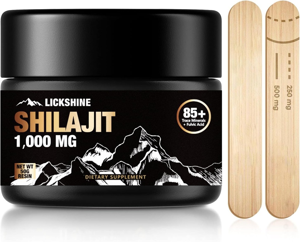 1 Pack Shilajit Pure Himalayan Shilajit Wear with Fulvic Acid, 1000 mg maksimum Potency Natural Organic Shilajit with 85+ Trace Minerals Supplement Gel, Support Energy & Immune System - 50g