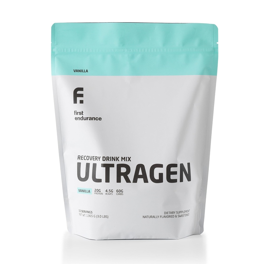 İLK ENDURANCE Ultragen Workout Recovery Drink Toz, protein Mix, Boosts Energy, Accelerates Recovery | Vanilla, 15 Hizmetler