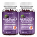 Mulittea Glucosamine Chondroitin Gummies - Ekstra Kuvvetli Ortak Destek Supplement ile MSM & Elderberry ile Doğal Ortak, Antioksit Immune Support for Yetişkinler, Men & Women-(2 Pack)