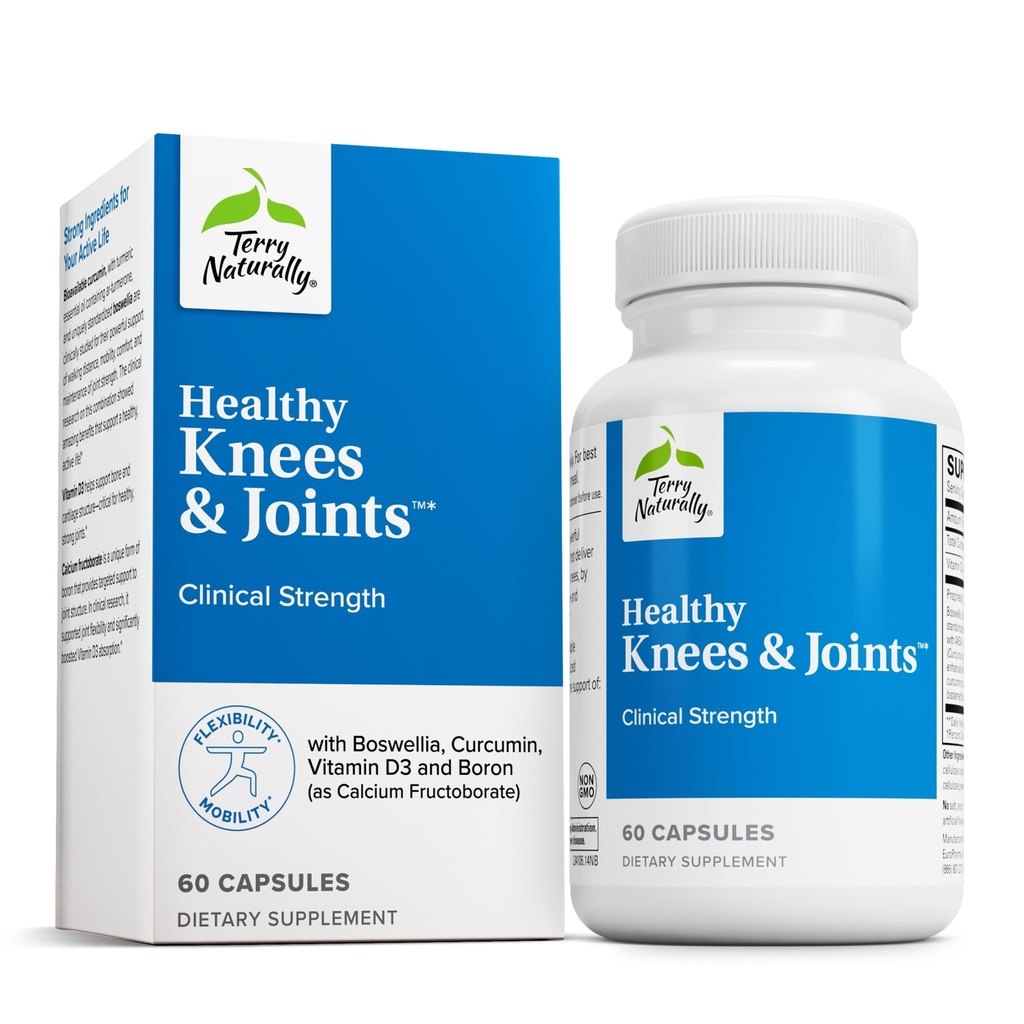 Terry Doğal Sağlıklı Dizler ve Ortaklar - Bone Health & Joint Flexability - Sağlıklı Diz & Hip Aid to Steel Fructoborate - 60 Capsules