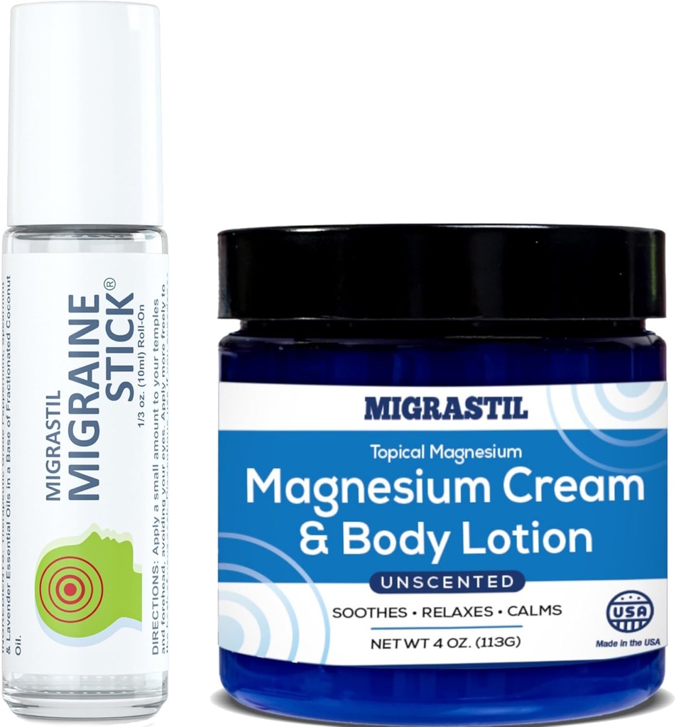 Migrastil Migraine Stick® ve Topical Magnezyum Cream & Body Lotion Sche
