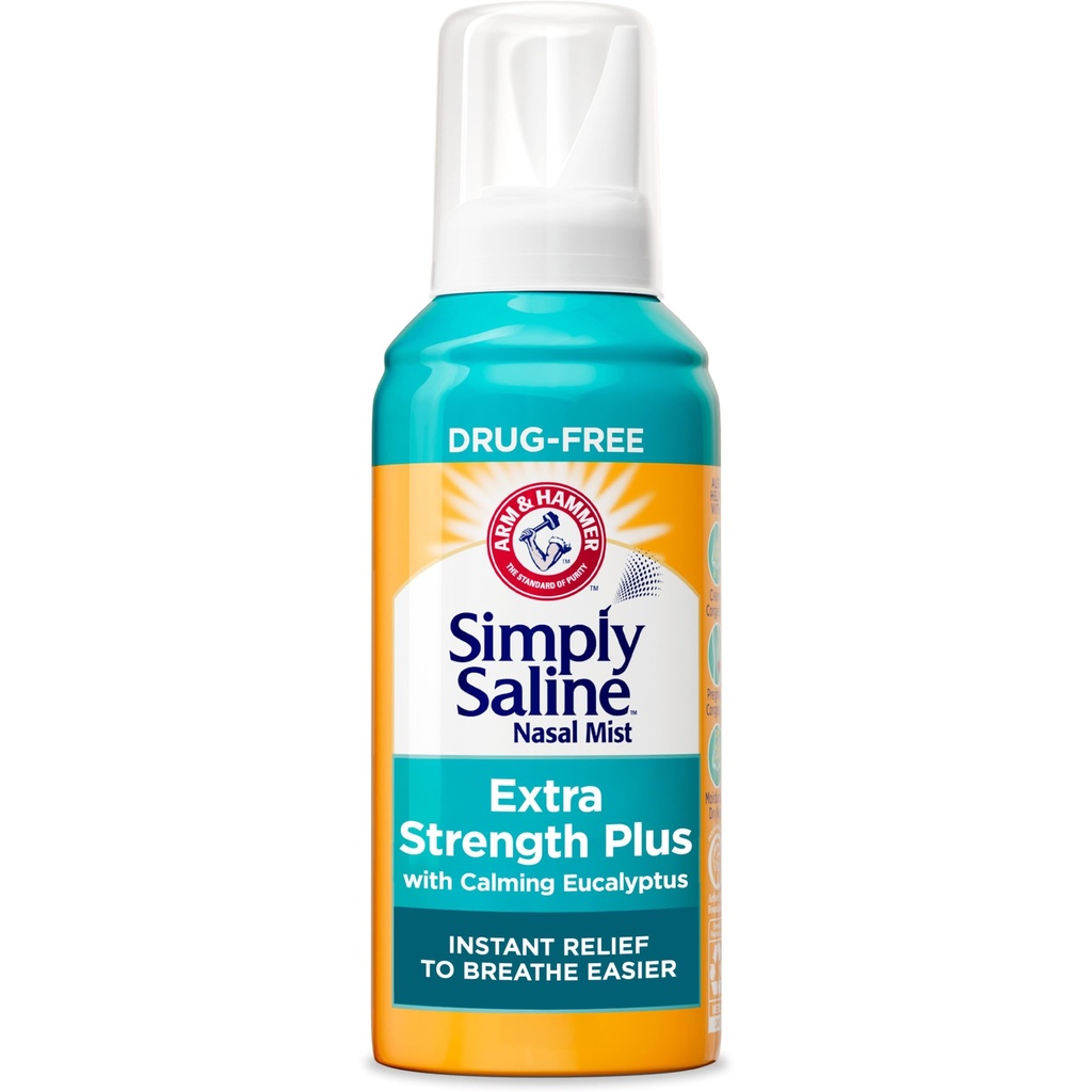 Arm & Hammer Sadece Ekstra Kuvvetler Artı Eucalyptus Nasal Mist Of Severe Congestion, 4.6 ozz