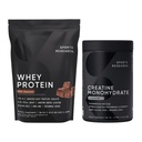 Sports Research® Kretine Monohidrat (1.1 LBS) ve Hollanda Çikolata Whey proteini (5.42 LBS), Lean Muscle Building için Dinamik Duo, Geliştirilmiş Performans ve Güçlü & Workout Recovery