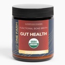 One Farm Superfood Toz Gut Health, Organik Gut Soothing Mix ve Prebiyotik Mix, Non-GMO, Bone Broth, Türkiye Tail Mushroom, Slippery Elm ve Marshmallow Root for GI Health