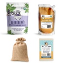 FERMENTAHOLICS USDA Organik kuru Elder Syrup Making Kit | Kendi Elder Syrup veya Çayını Kolay Yap! | Tüm Doğal | Yaşlılar + Syrup Spice