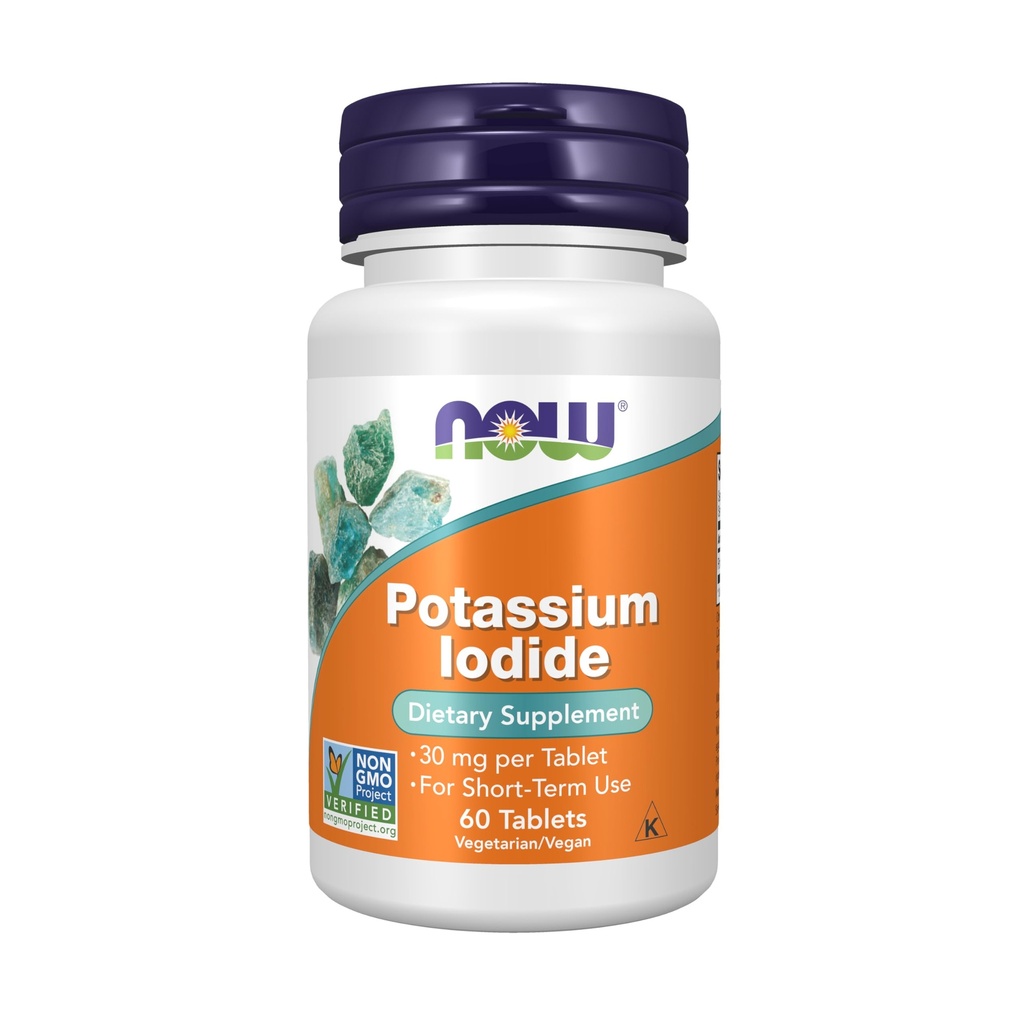 Şimdi Gıdalar Tamamlar, Potasyum Iodide 30 mg, Non-GMO Projesi Doğrulandı, Diyet Tamam, 60 Tablet