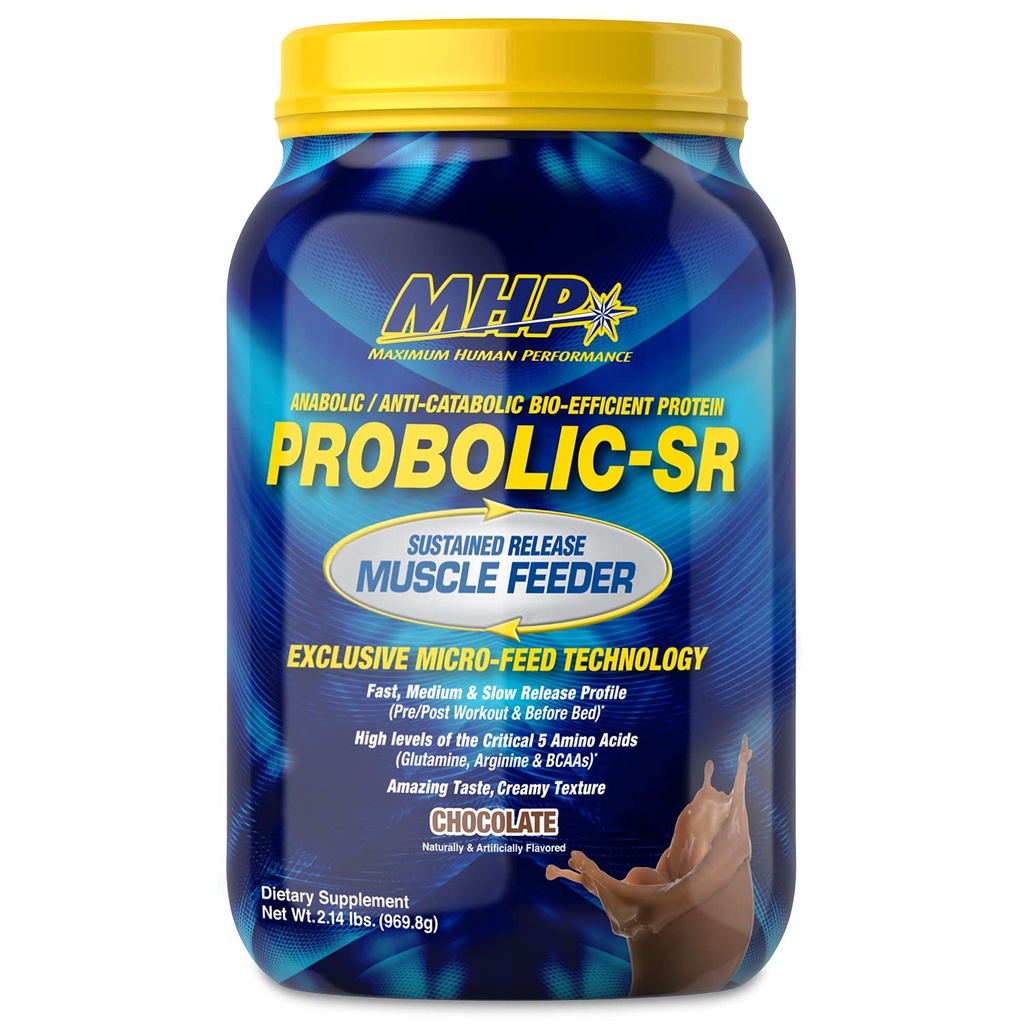 En Fazla İnsan Performansı Probolik-SR Sustained Release Protein Toz, 24g Protein, BCAAs, Glutamine, Arginine, Pre-Workout, Post-Workout, Nighttime protein, 2lbs, 26 Servisler, Chocolate, 2lbs, 26 Servisler,