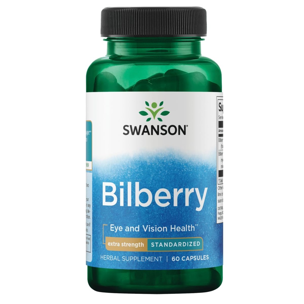 Swanson Ekstra-Strength Bilberry (Standartized) 100 Milligram