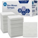 MED PRIDE 3x3, Gauze Pads 200 Pack, Nonsterile, 4 Ply, Nonadherent Me Bandages, Absorbent Yara Bakımı Bıçakları Giymek