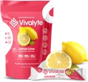 Electrolyte Powder No Sugar Stevia Sweetened 100% Natural Hydration Packets - 20 Count | Sodium, Potassium Citrate & Magnesium L-Threonate (5.64, Lemon)