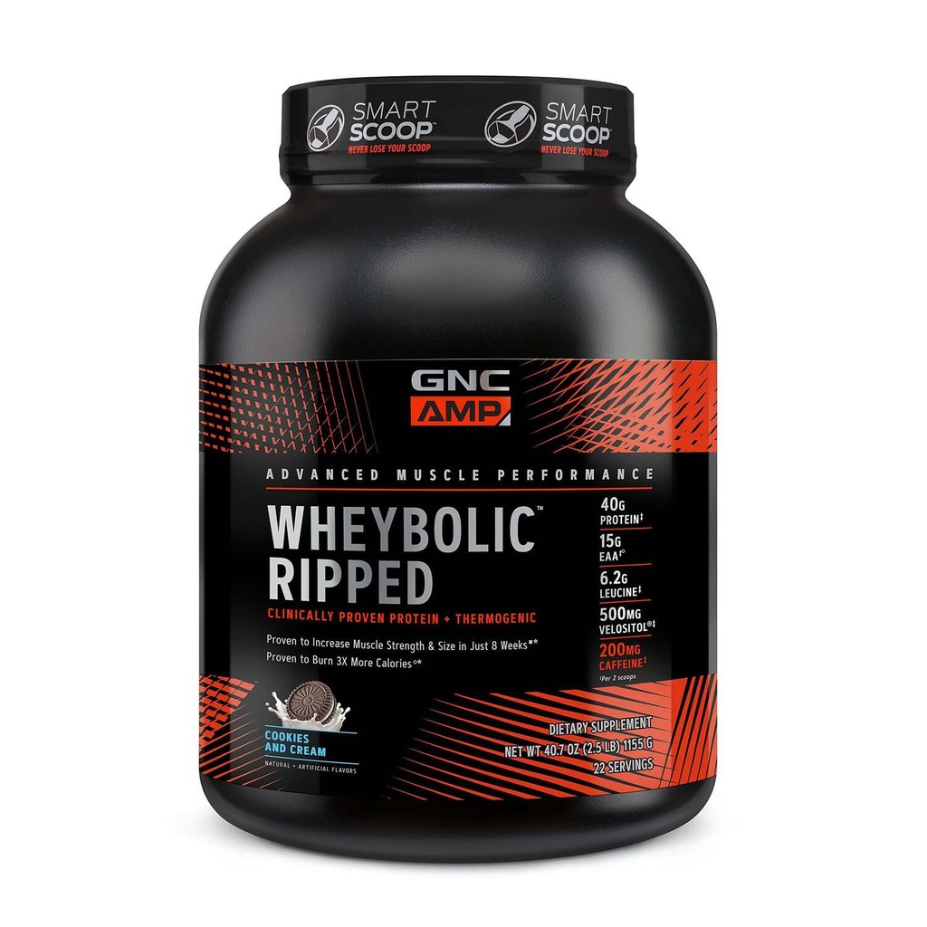 GNC AMP Wheyrel Ripped - Kurabiyeler ve Krem (22 Hizmetler)