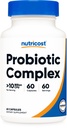 Nutricost Probiyotik Kompleksi (10 Milyar CFU) 60 Capsules - Asitofilus Plus 9 Diğer Probiyotikler, Non-GMO, Gluten Free Supplement Supplement Supplement