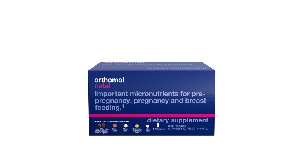 Orthomol Natal, Natal Supplement, Pre-Pregnancy, Hamilelik ve Emzirme, Tabletler ve Capsule Supplement için Sağlık Destekler