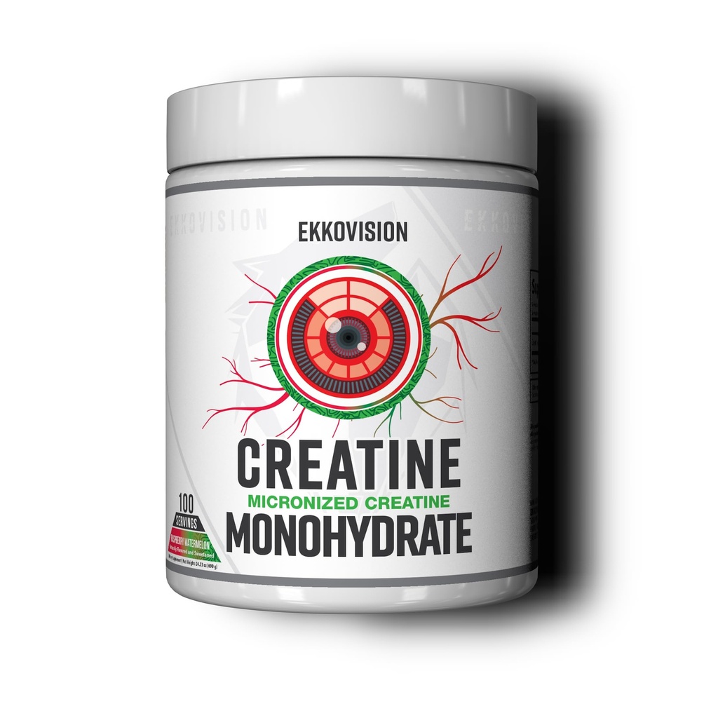 Ekkovision Tinatine Monohidrat Toz, Micronized, Raspberry Watermelon, Pre & Post Workout Supplement for Men and Women, Energy Support, Easy to Mix in Shakes, Smoothies & Beverages, 100 Hizmet
