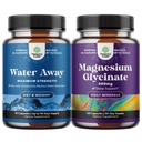 Water Away Pills'in Garantisi – Herbal Diuretic Pills for Water Retention for Fast Acting Bloating Relief and Pure Magnezyum Glycinate 400mg Per Mood Sleep and Relaxation için hizmet ediyor