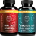Magnezyum Supplement & Liver Supplements for Women and Men by Primal Harvest Sche