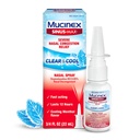 Mucinex Sinus-Max Nasal Mix Decongestant, 12 Saat Sinus Yardımı için Kombine Olmayan İlaçlar, Nasal Decongestion, Soğutma Menthol, 0.75 Fl Ozus