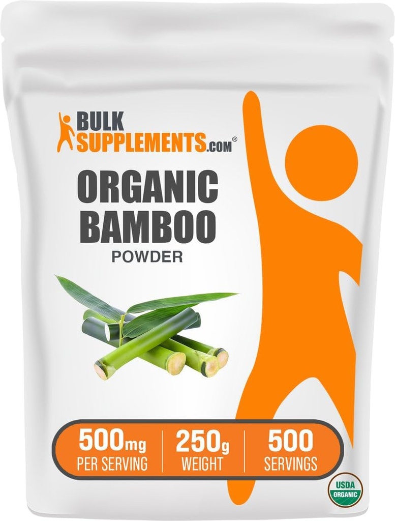 BulkSupplements.com Organik Banyo Toz - Silica Supplements, Wine Supplement - Gluten Free, 500 mg per Service, 250g (8.8 oz) (Paket 1)