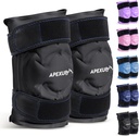 APEXUP Buz Paketi Diz Ağrısı Yardımı için, Büyük Reusable Bravo After Surgery, Flex Gel Cold Pack for Injuries, Pain Relief, Ankle and Leg (Black, L, 2PK)