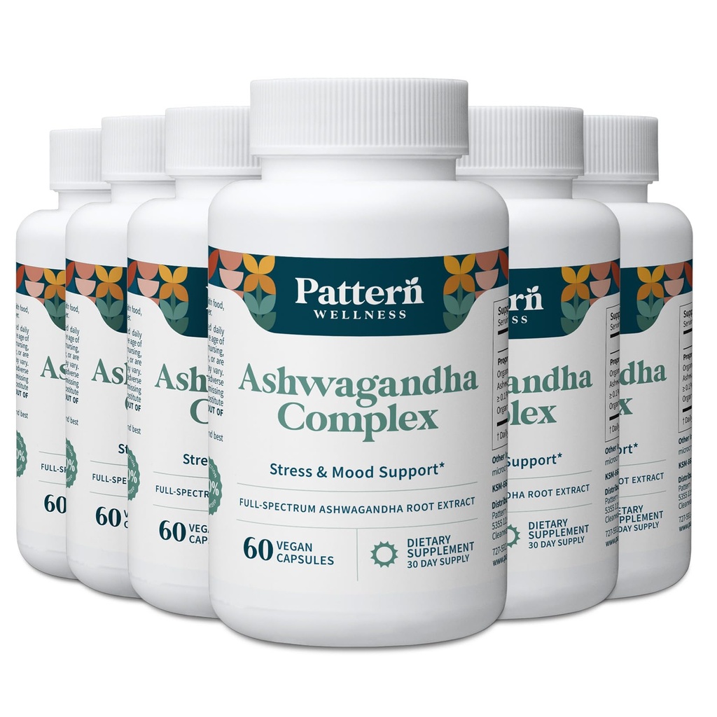 Desen Wellness Ashwagandha Complex for Men & Women - KSM-66 & Black Pepper Extract - Whole Body & Heart Health - Supports Stress & Mood - Non-GMO - 360 Vegan Capsules
