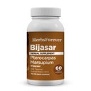 HerbsForever Bijasar (Indian Kino Tree, Malabar Kino)-Extra Strength (10:1) Türleme,Equiv.to 4800 mg Bark Toz -Liver Support & Detox Blood Sugar & Length|10% Tannins|60 Veg Capsules|800 mg
