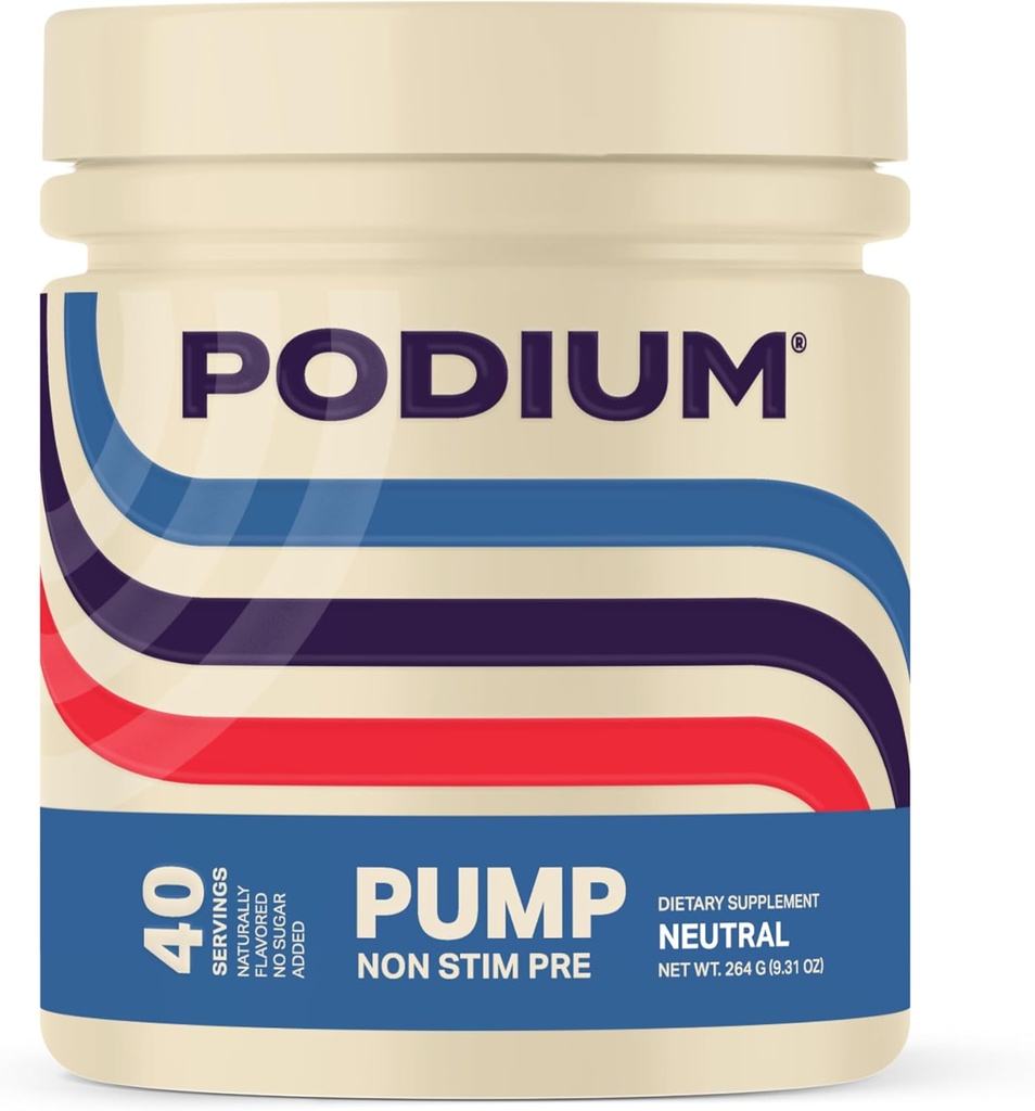 Podium Nutriton, Pump, Stimulant Free Pre-Workout, 40 Hizmet (Neutral)