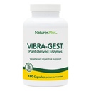 Natures Plus Vibra-Gest - 180 Capsules - Vegetarian Digestive Support Supplement with Probiyotiks, Live Fruit & Sebze Enzymes - Natural Live Cultures - 180 Hizmetler